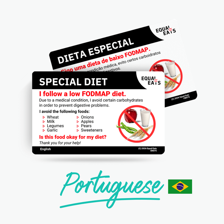 Portuguese (Brazil) Low FODMAP Card