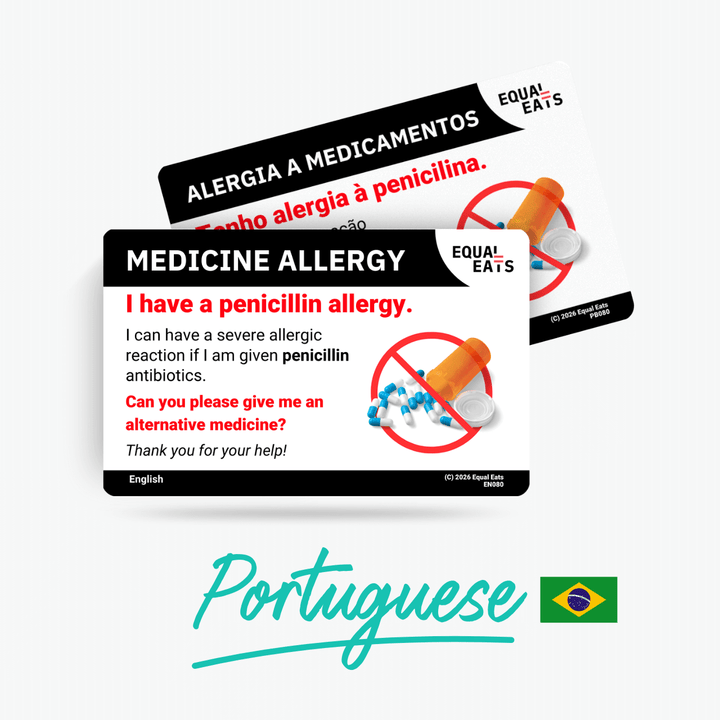 Portuguese (Brazil) Penicillin Allergy Card