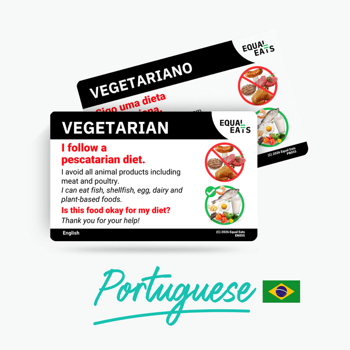 Portuguese (Brazil) Pescatarian Card
