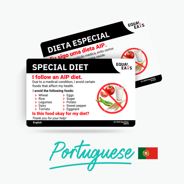 Portuguese (Portugal) AIP Diet Card