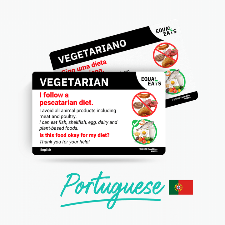 Portuguese (Portugal) Pescatarian Card