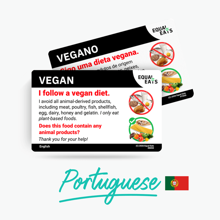 Portuguese (Portugal) Vegan Card