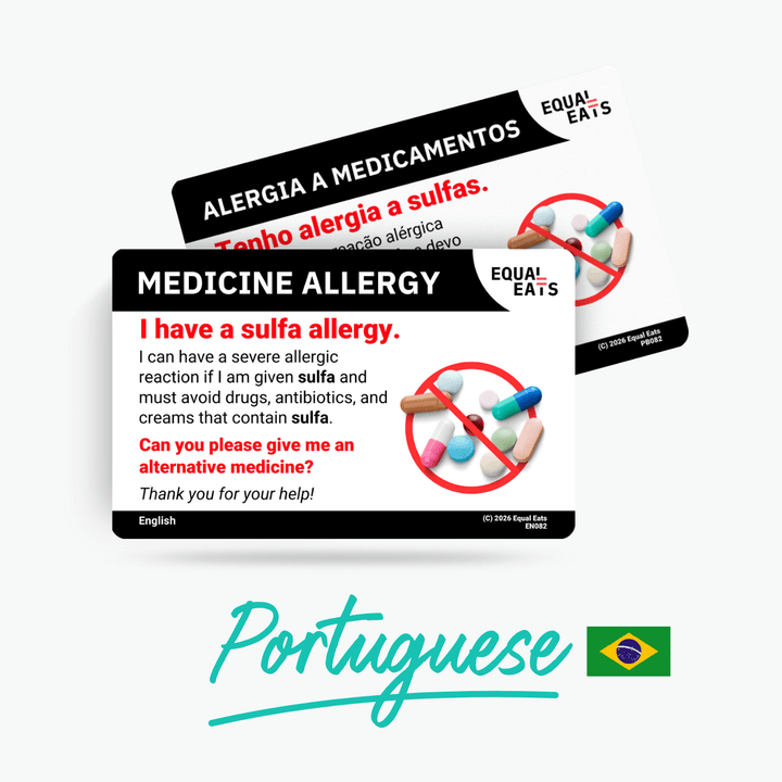 Portuguese (Brazil) Sulfa Allergy Card