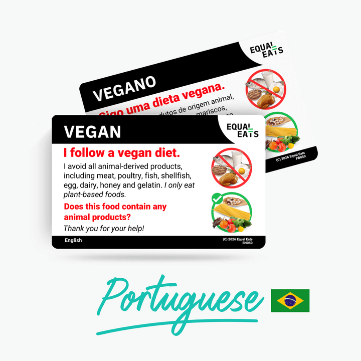 Portuguese (Brazil) Vegan Card