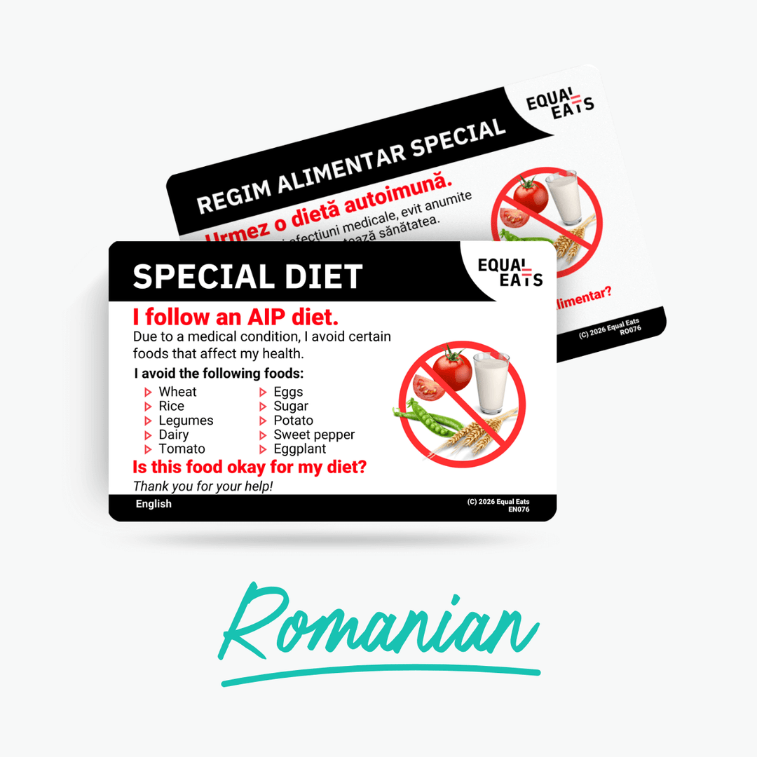 Romanian AIP Diet Card