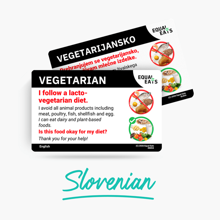 Slovenian Lacto Vegetarian Card