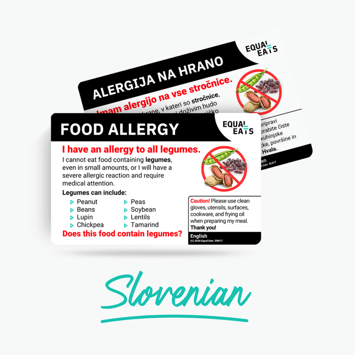 Slovenian Legume Allergy Card