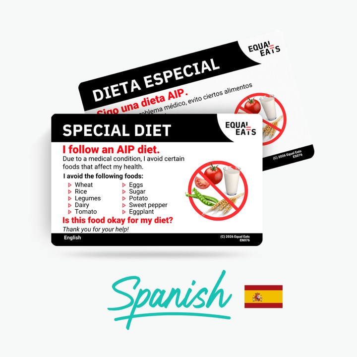 Spanish (Spain) AIP Diet Card