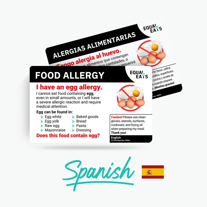 Spanish (Spain) Egg Allergy Card