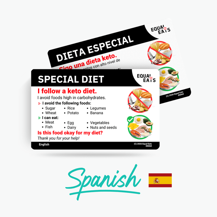 Spanish (Spain) Keto Diet Card