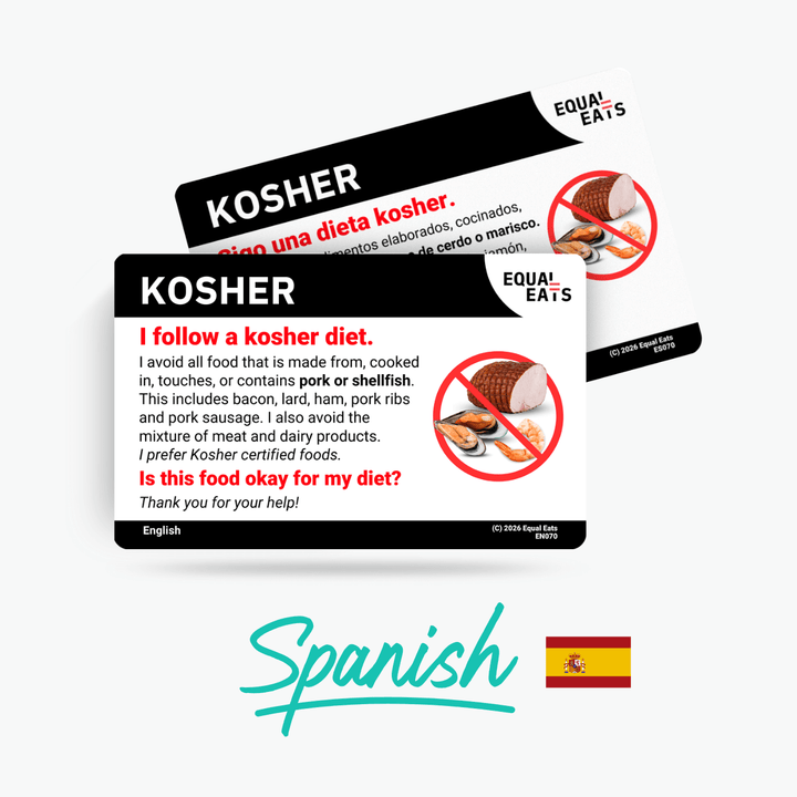 Spanish (Spain) Kosher Diet Card