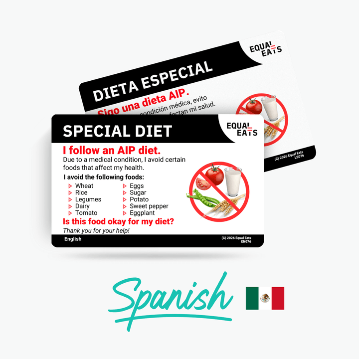 Spanish (Latin America) AIP Diet Card