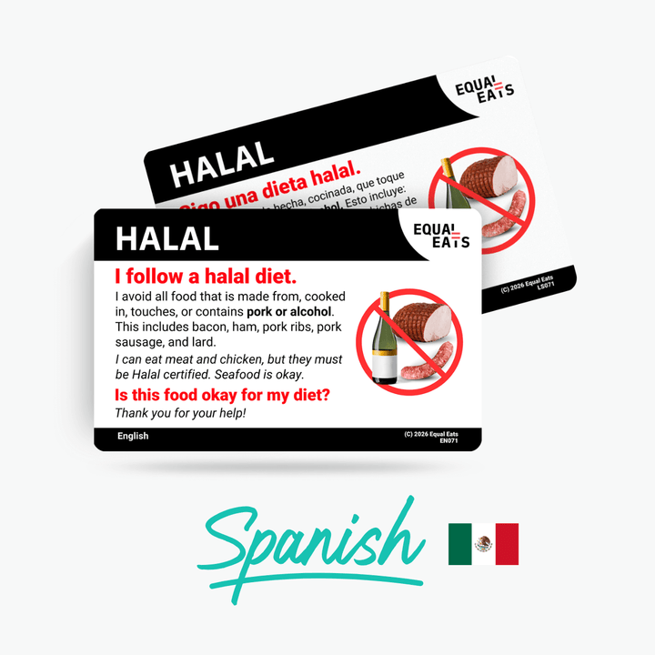 Spanish (Latin America) Halal Diet Card