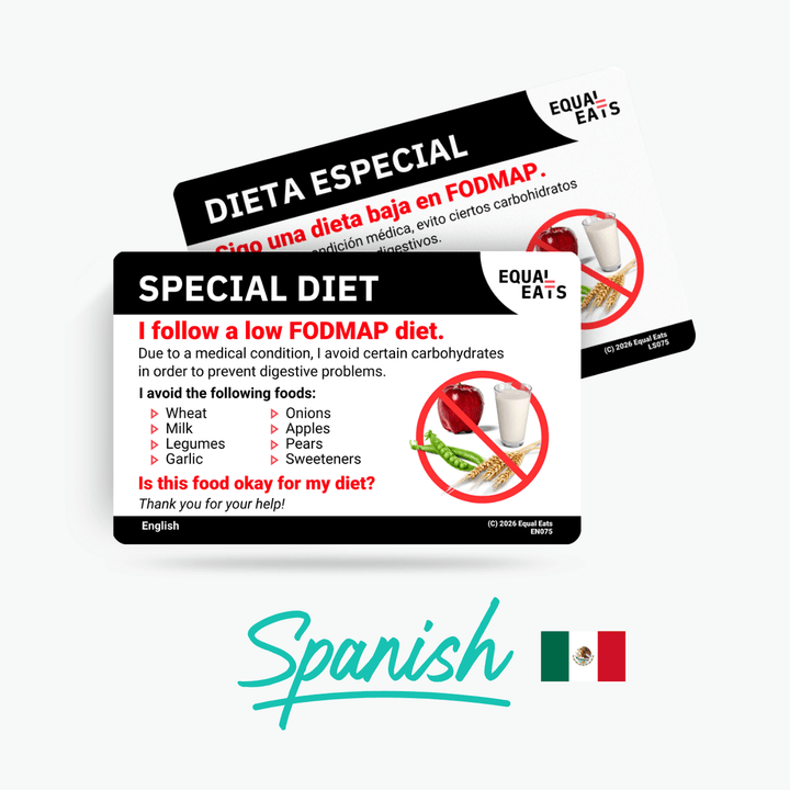 Spanish (Latin America) Low FODMAP Card