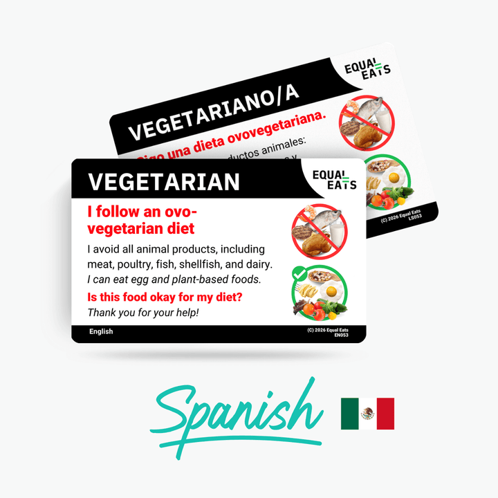 Spanish (Latin America) Ovo Vegetarian Card