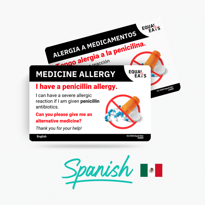 Spanish (Latin America) Penicillin Allergy Card