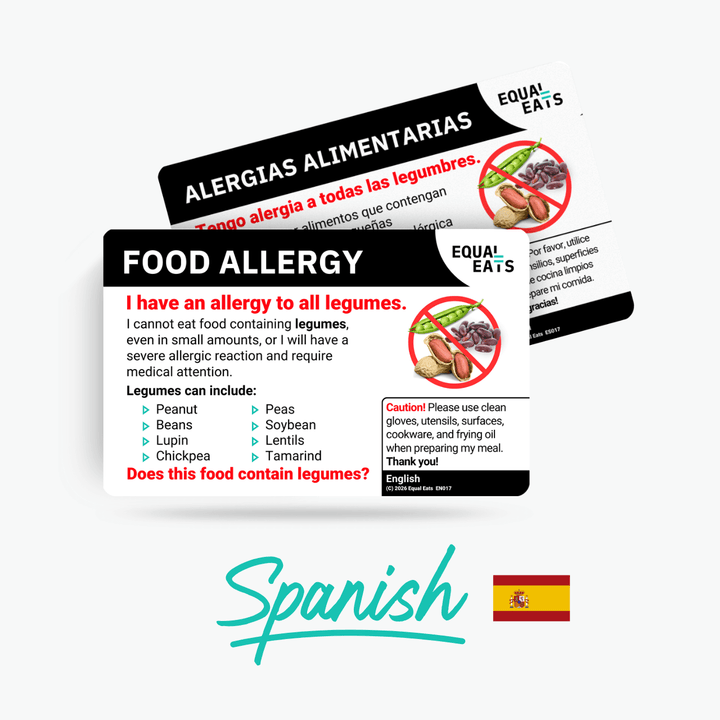 Spanish (Spain) Legume Allergy Card