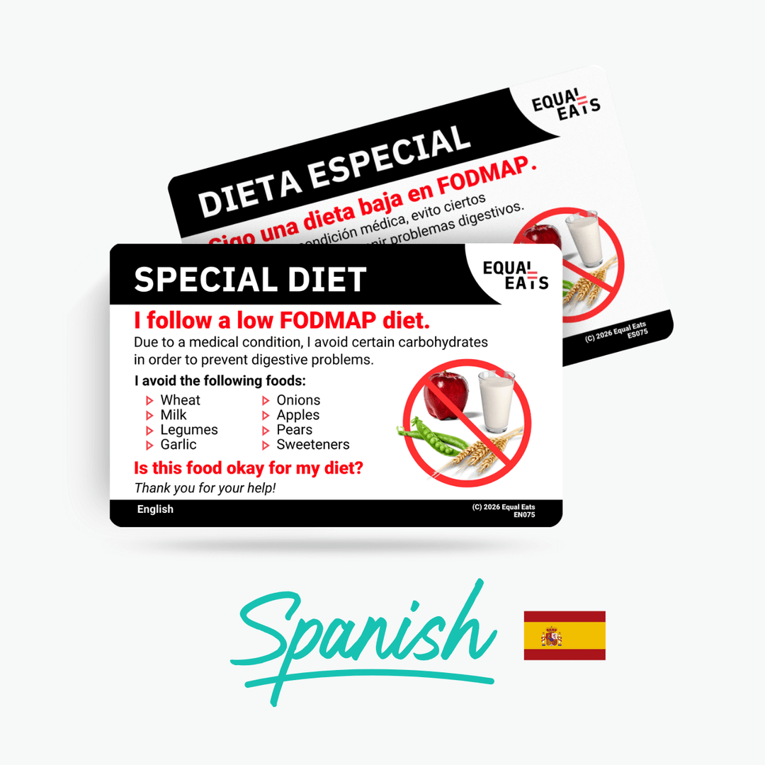 Spanish Low FODMAP Card