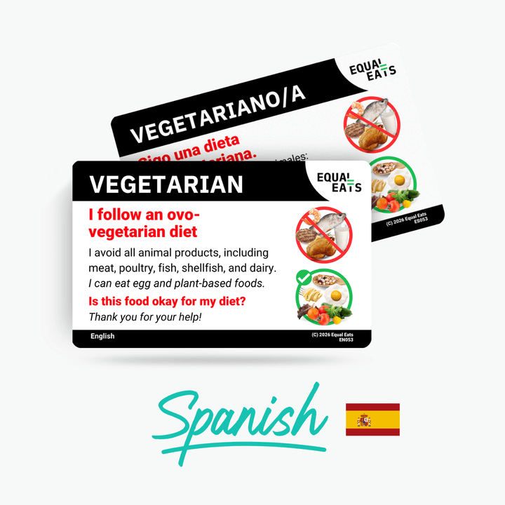 Spanish (Spain) Ovo Vegetarian Card