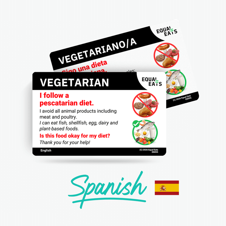 Spanish (Spain) Pescatarian Card