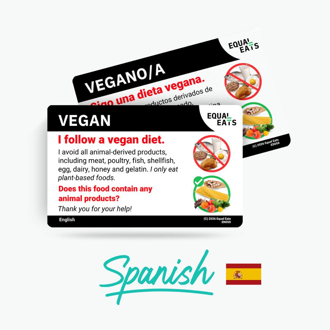 Spanish (Spain) Vegan Card