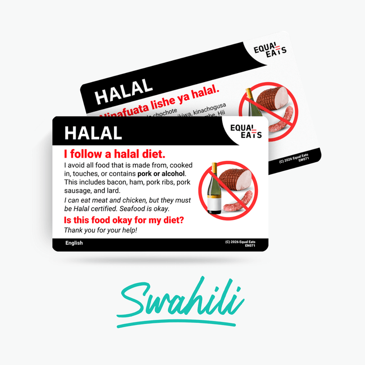 Swahili Halal Diet Card