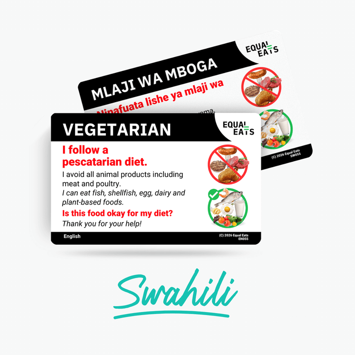 Swahili Pescatarian Card