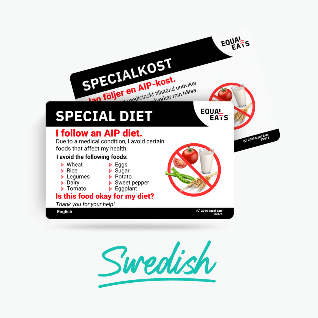 Swedish AIP Diet Card