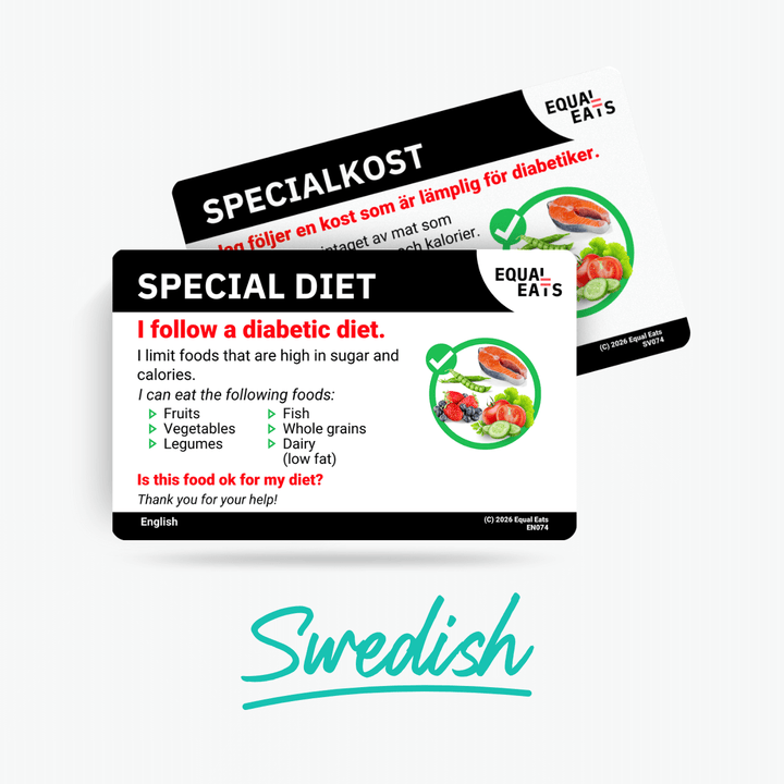 Swedish Diabetic Diet Card