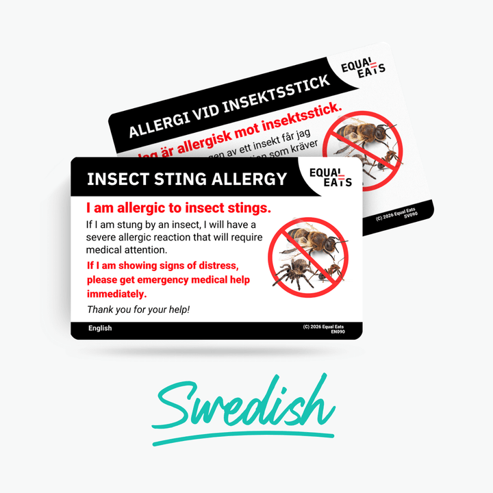 Swedish Insect Sting Allergy Card