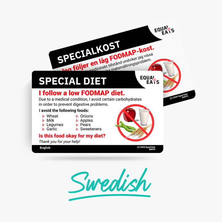 Swedish Low FODMAP Card