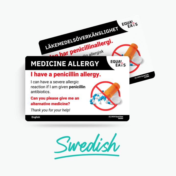 Swedish Penicillin Allergy Card