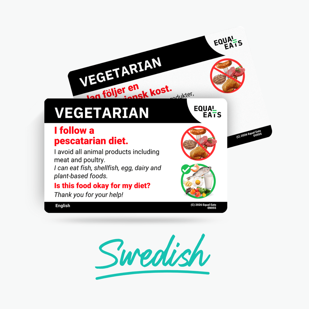 Swedish Pescatarian Card