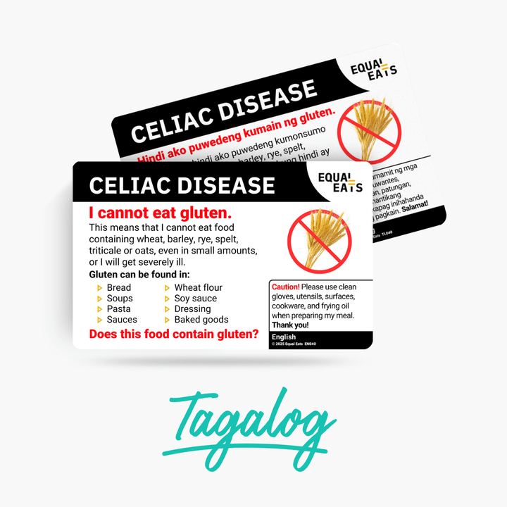 Tagalog Celiac Disease Card