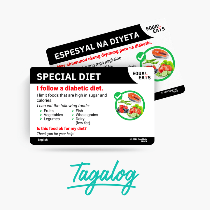 Tagalog Diabetic Diet Card