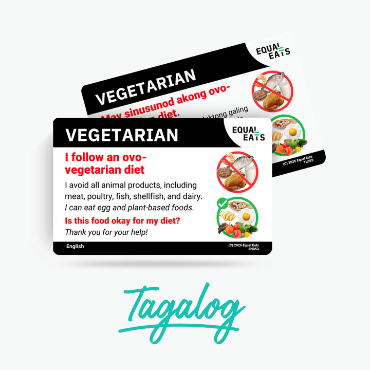 Tagalog Ovo Vegetarian Card