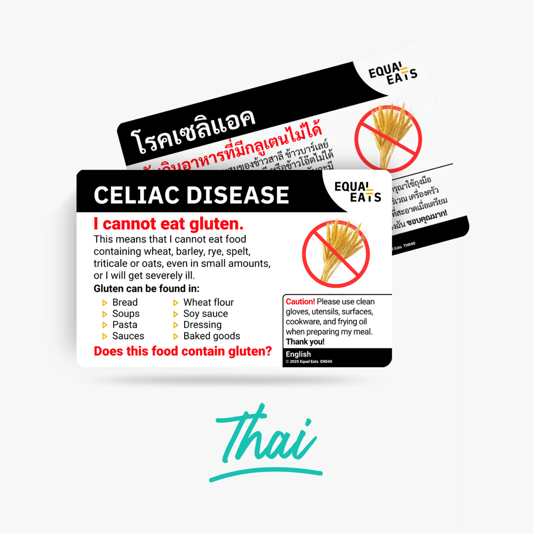 Thai Celiac Disease Card