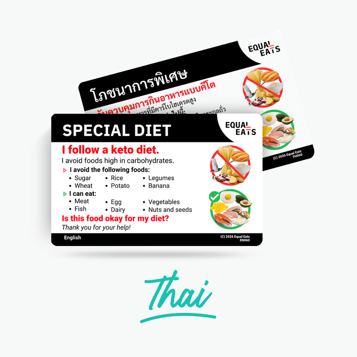 Thai Keto Diet Card