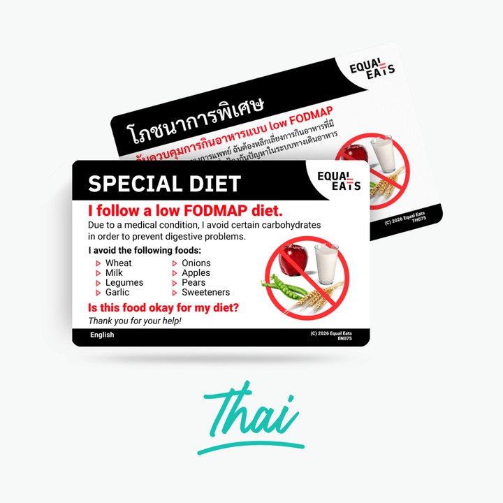 Thai Low FODMAP Card