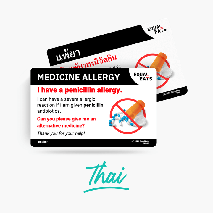 Thai Penicillin Allergy Card