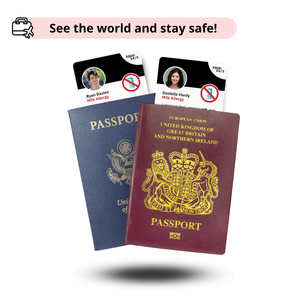 Milk Allergy Emergency ID Translation Card