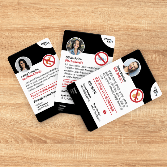 Food Allergy Cards | Translation Cards in 58 Languages – Equal Eats