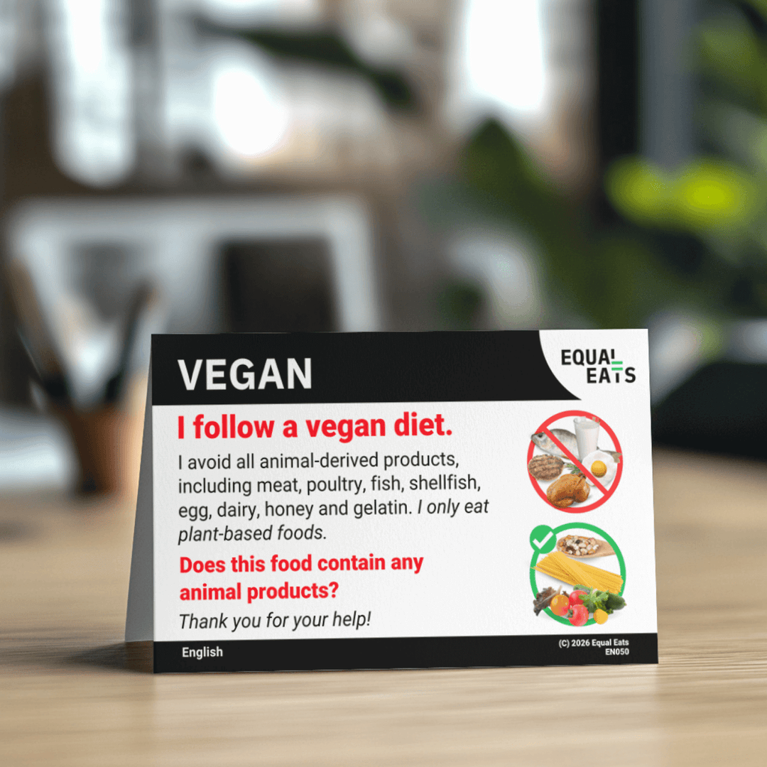 Vegan Diet Printable Card (PDF Download)