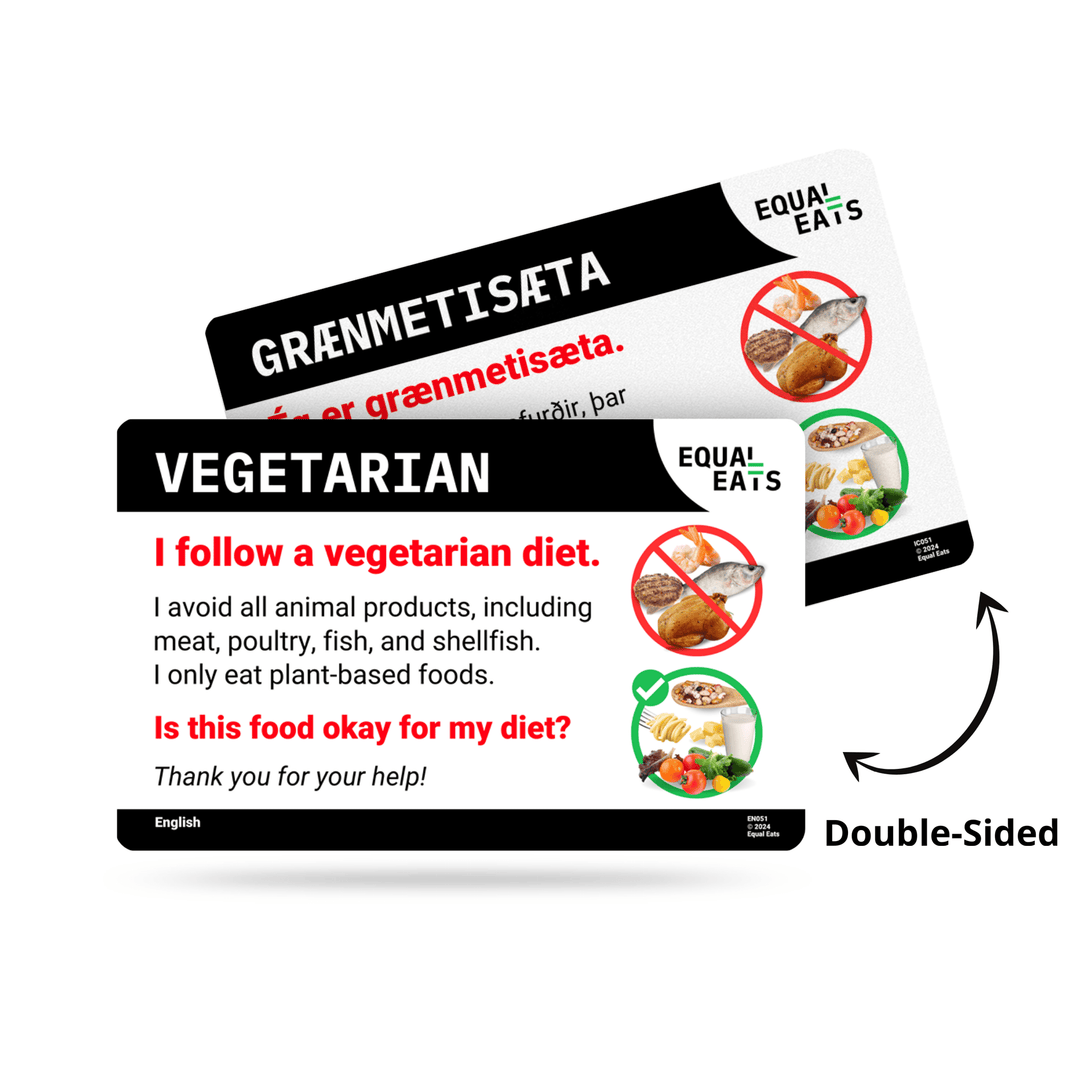 Vegetarian Translation Card