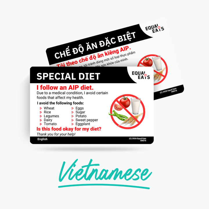 Vietnamese AIP Diet Card