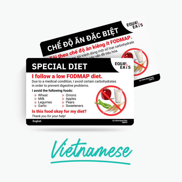 Vietnamese Low FODMAP Card