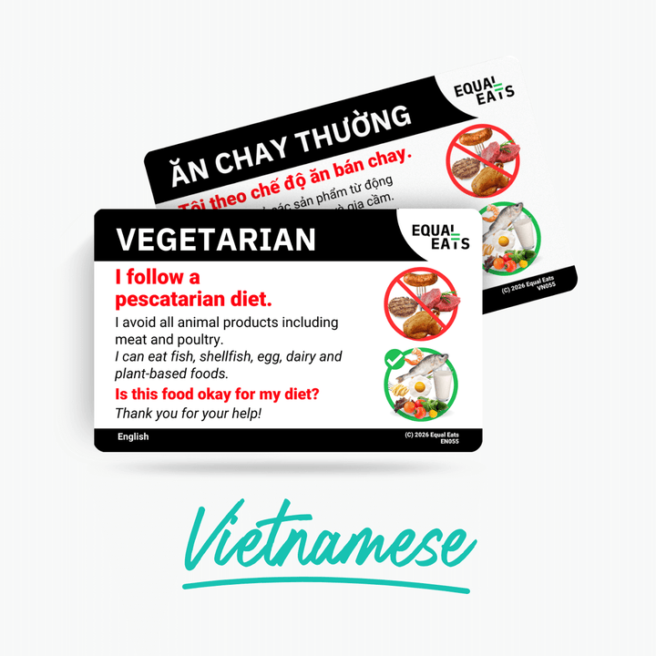 Vietnamese Pescatarian Card