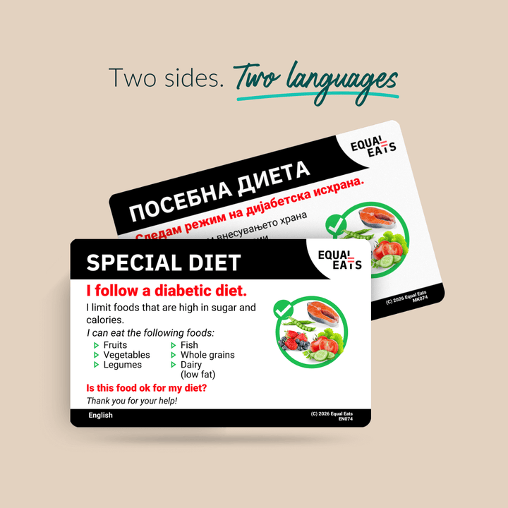 Vietnamese Diabetic Diet Card