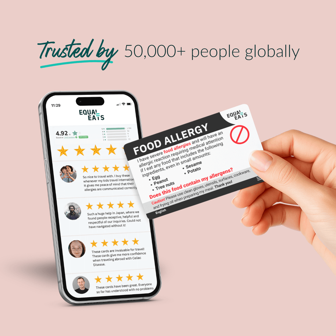 Customized Multiple Food Allergy Translation Card