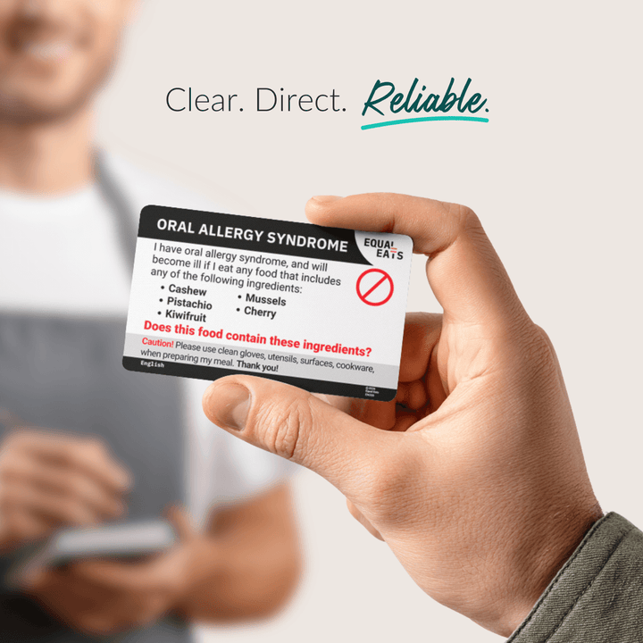 Oral Allergy Syndrome Translation Card
